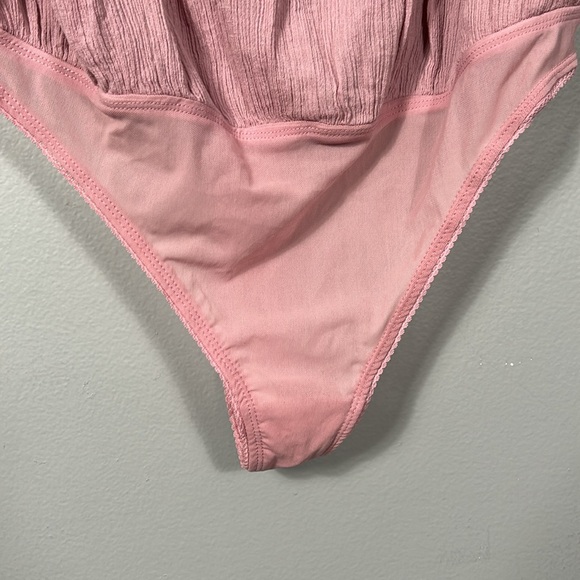 Free People Tops Nwt Free People Still The One Lace Trim Bodysuit size Large - Picture 8 of 16